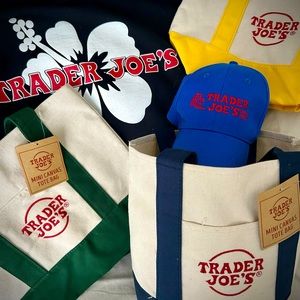 Trader Joe’s Mini Canvas Tote - Navy Blue